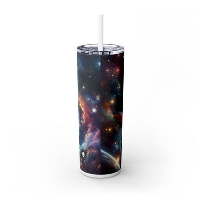 "Galactic Explorer" - Le verre fin Alien Maars® avec paille 20 oz