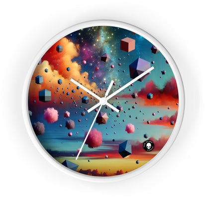 "Floating Dimensions: A Surreal Sky" - The Alien Wall Clock