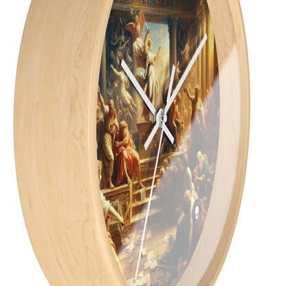 "Modern Renaissance: Leaders of Today" - The Alien Wall Clock Neoclassicism