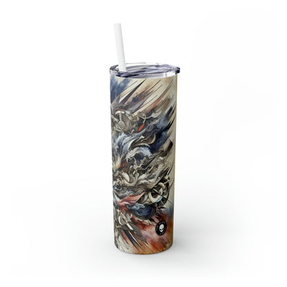 Titre : « Challenging Taboos : Beyond Boundaries in Transgressive Art » - The Alien Maars® Skinny Tumbler with Straw 20oz Transgressive Art