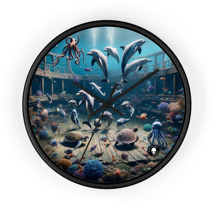 "Shipwreck Soiree: An Underwater Dance Party" - The Alien Wall Clock