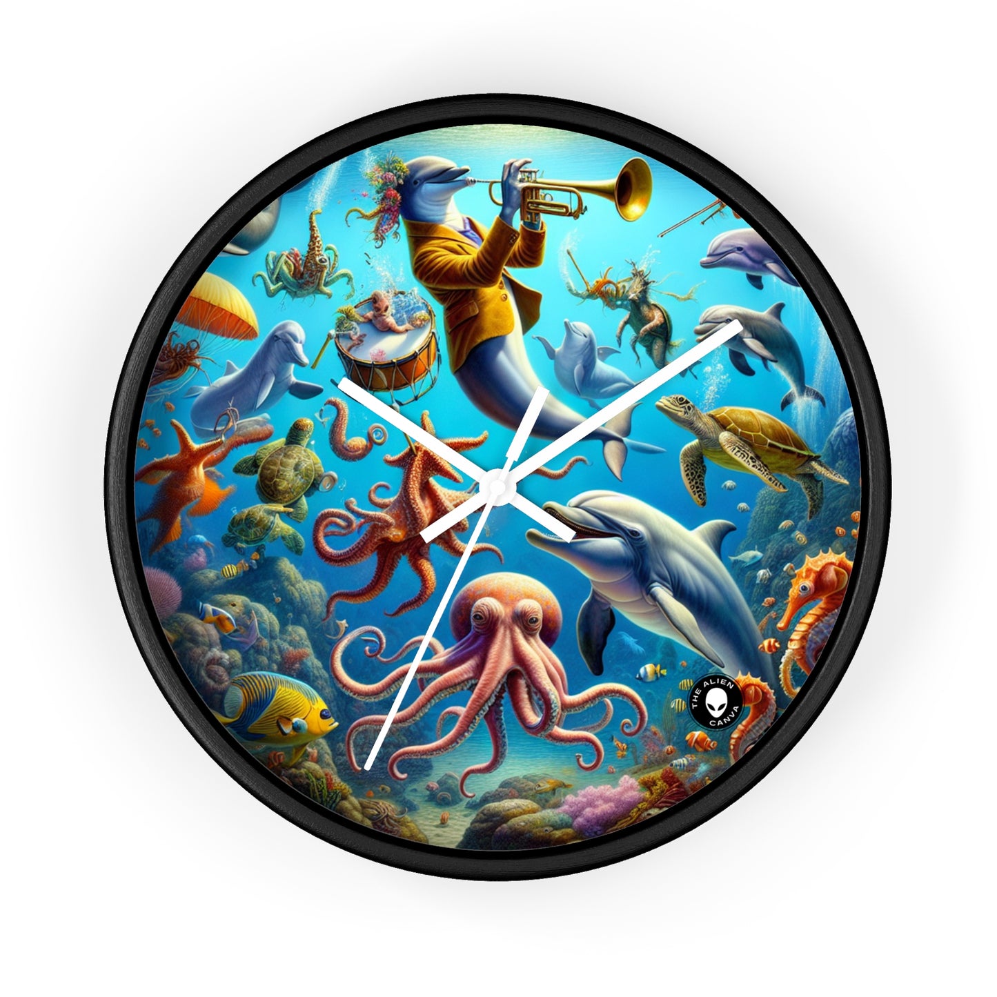 "Musical Reef Spectacle" - The Alien Wall Clock