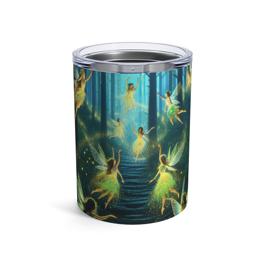 Noche encantada: danza de luciérnagas - Vaso extraterrestre de 10 oz