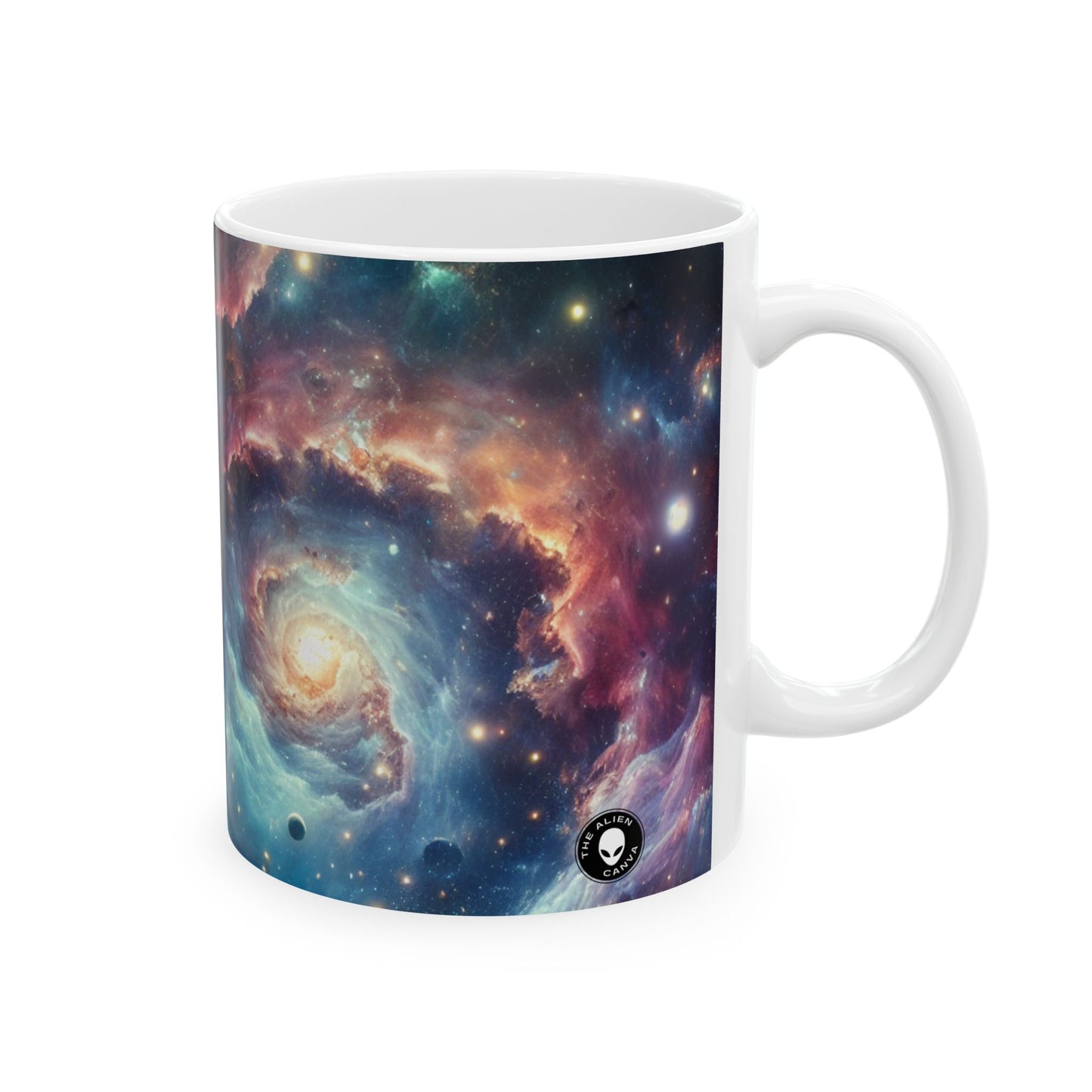 Taza de cerámica extraterrestre "Galactic Explorer" de 11 oz