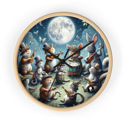 "Moonlit Melodies in the Enchanted Forest" - The Alien Wall Clock