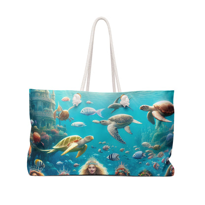 "Dive into the Enchanted Abyss: A Mermaid's Paradise" - The Alien Weekender Bag