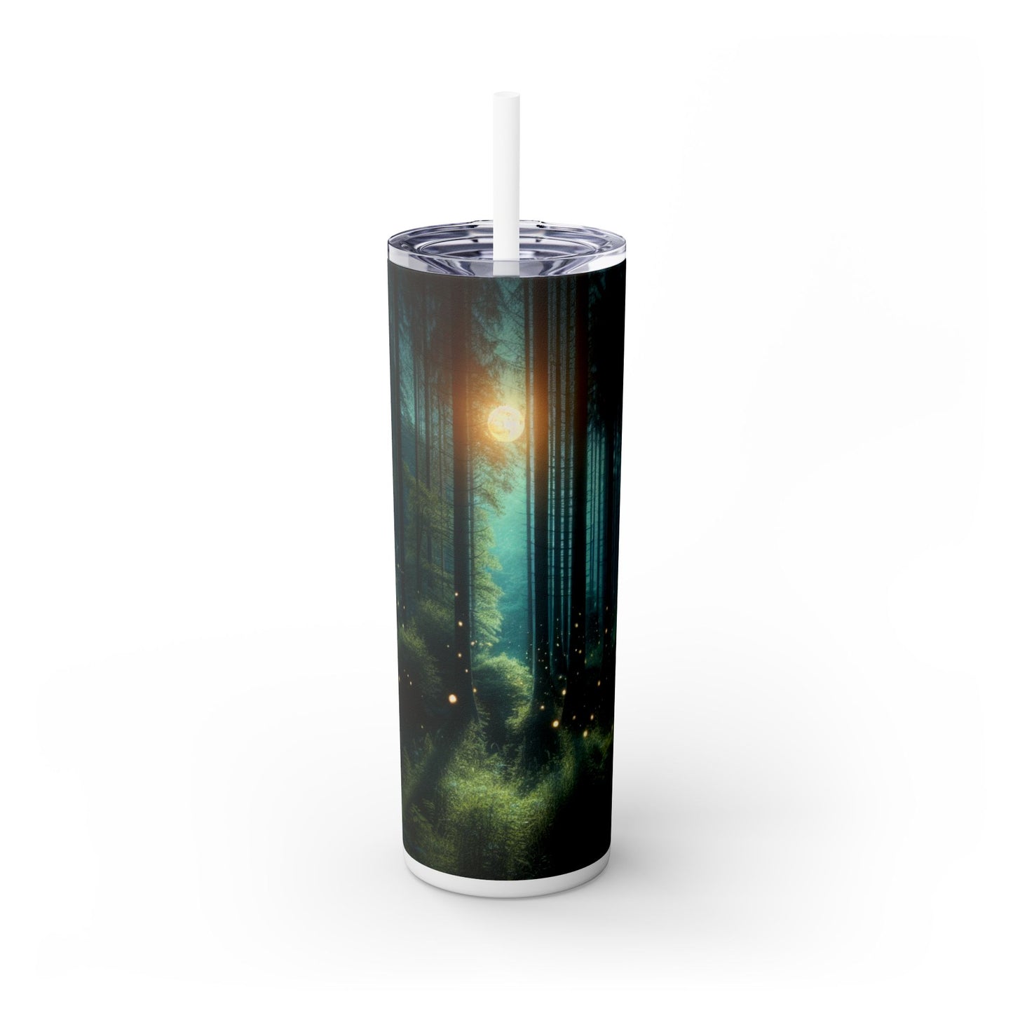 "Nuit enchantée" - Le verre fin Alien Maars® avec paille 20 oz