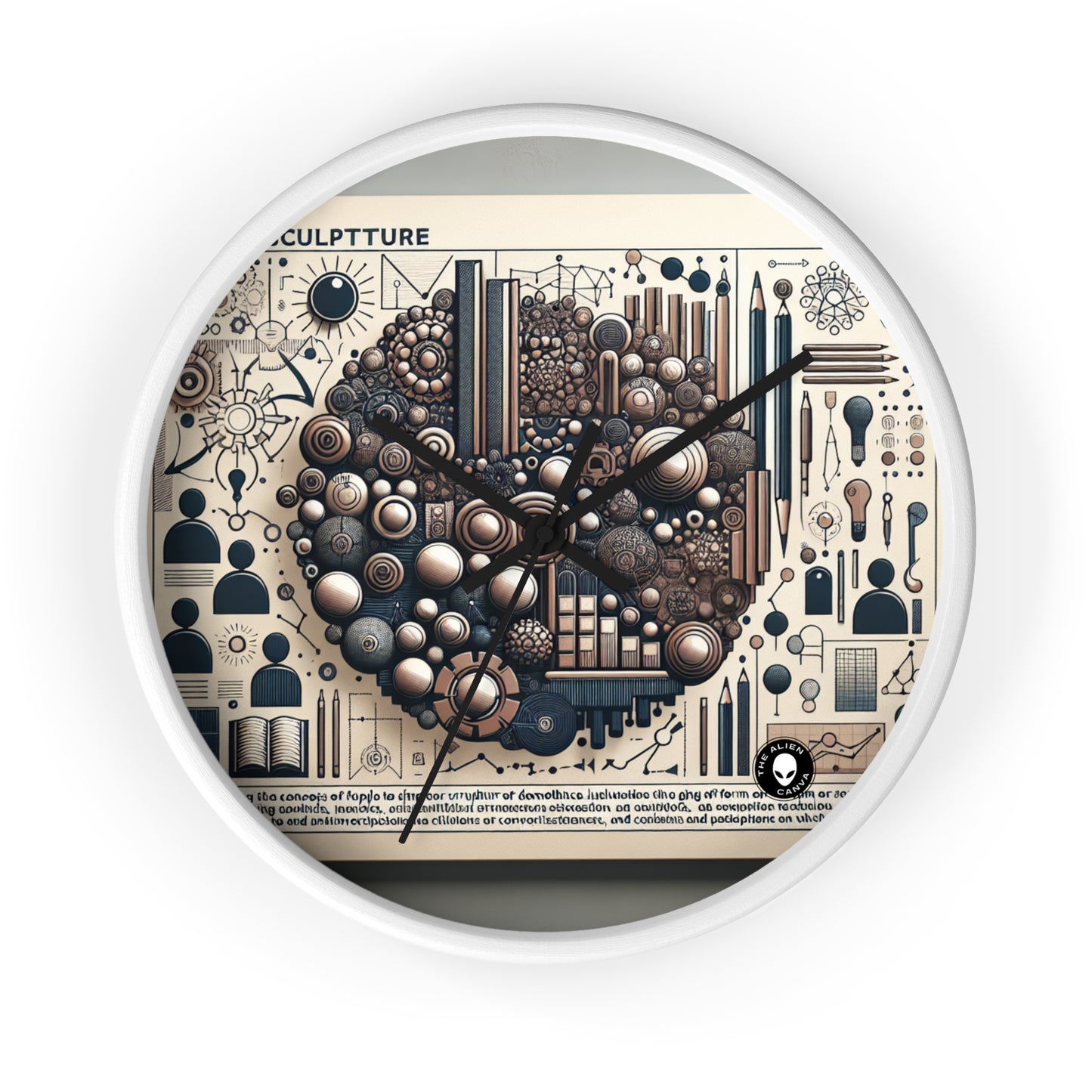 "Community Canvas: A Living Art Installation" - The Alien Wall Clock Social Sculpture