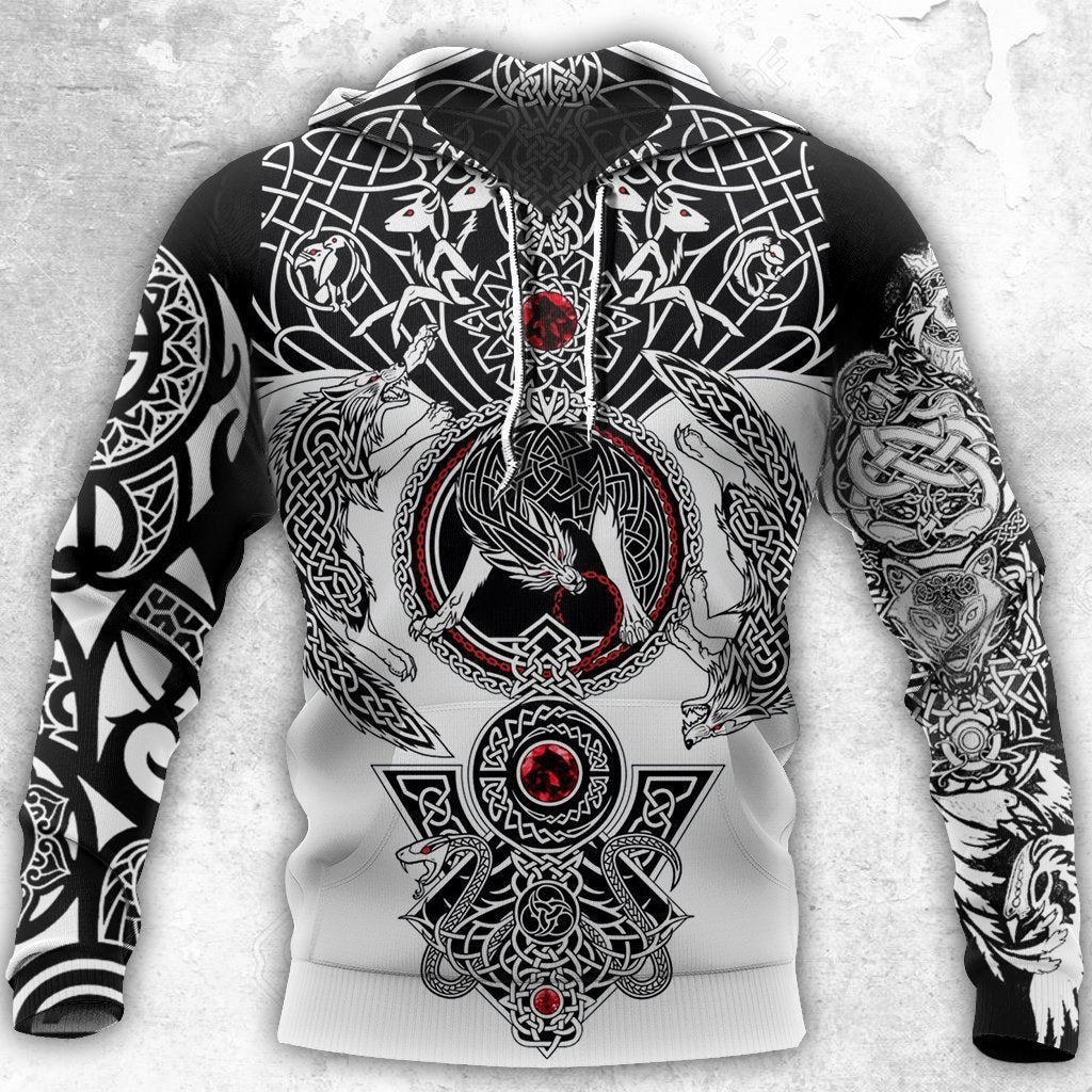 Printed hooded sweater