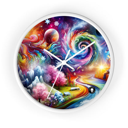 "Chronicles of Change: A Timeless Tapestry" - The Alien Wall Clock