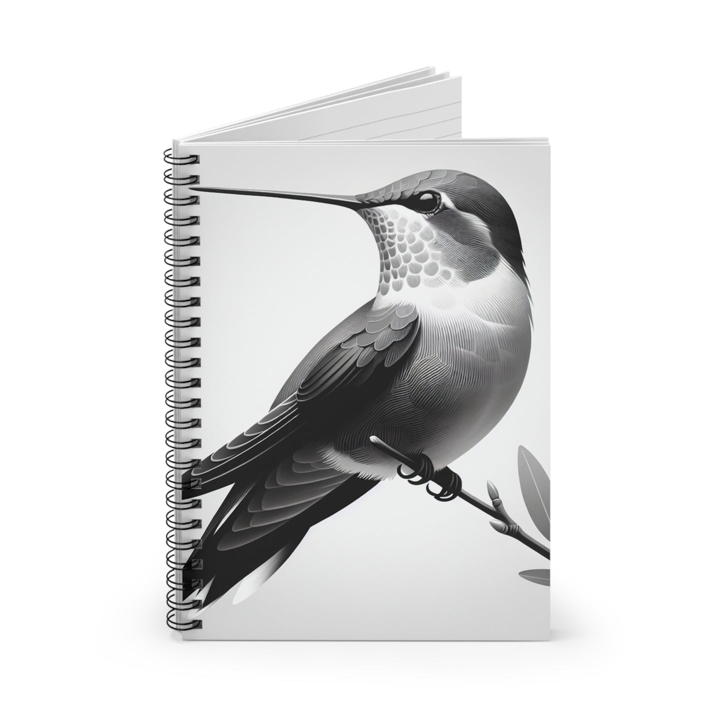 "A Melodic Moment" - The Alien Spiral Notebook (Ligne Lignée) Style Minimalisme