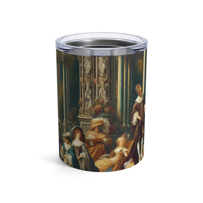 "Regal Elegance: A Gothic Inspired Garden Portrait" - The Alien Tumbler 10oz International Gothic