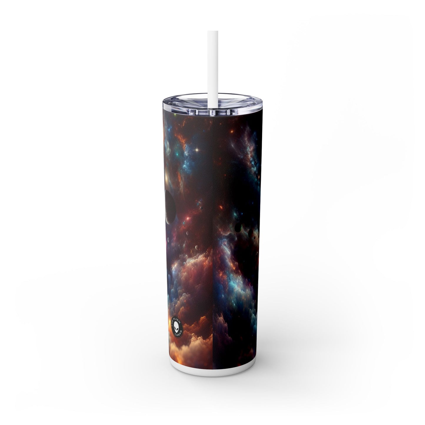 "Symphonie Galactique" - The Alien Maars® Skinny Tumbler avec Paille 20oz