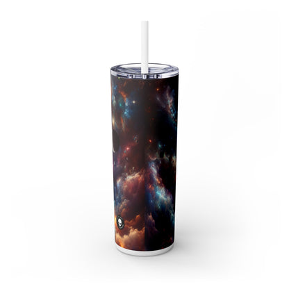 "Galactic Symphony" - The Alien Maars® Skinny Tumbler with Straw 20oz