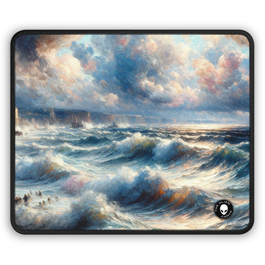 "Storm-Tossed Seas" - The Alien Gaming Mouse Pad Impressionism