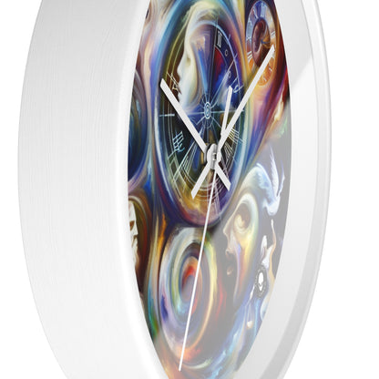 "Time's Dichotomy: Blooms and Wilt" - The Alien Wall Clock Symbolism