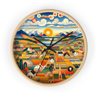 "Primal Paradise: A Vibrant Jungle Celebration" - The Alien Wall Clock Primitivism