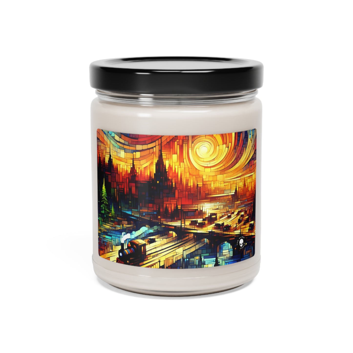 "A World Beyond: An Epic Fantasy Game Landscape" - The Alien Scented Soy Candle 9oz Video Game Art