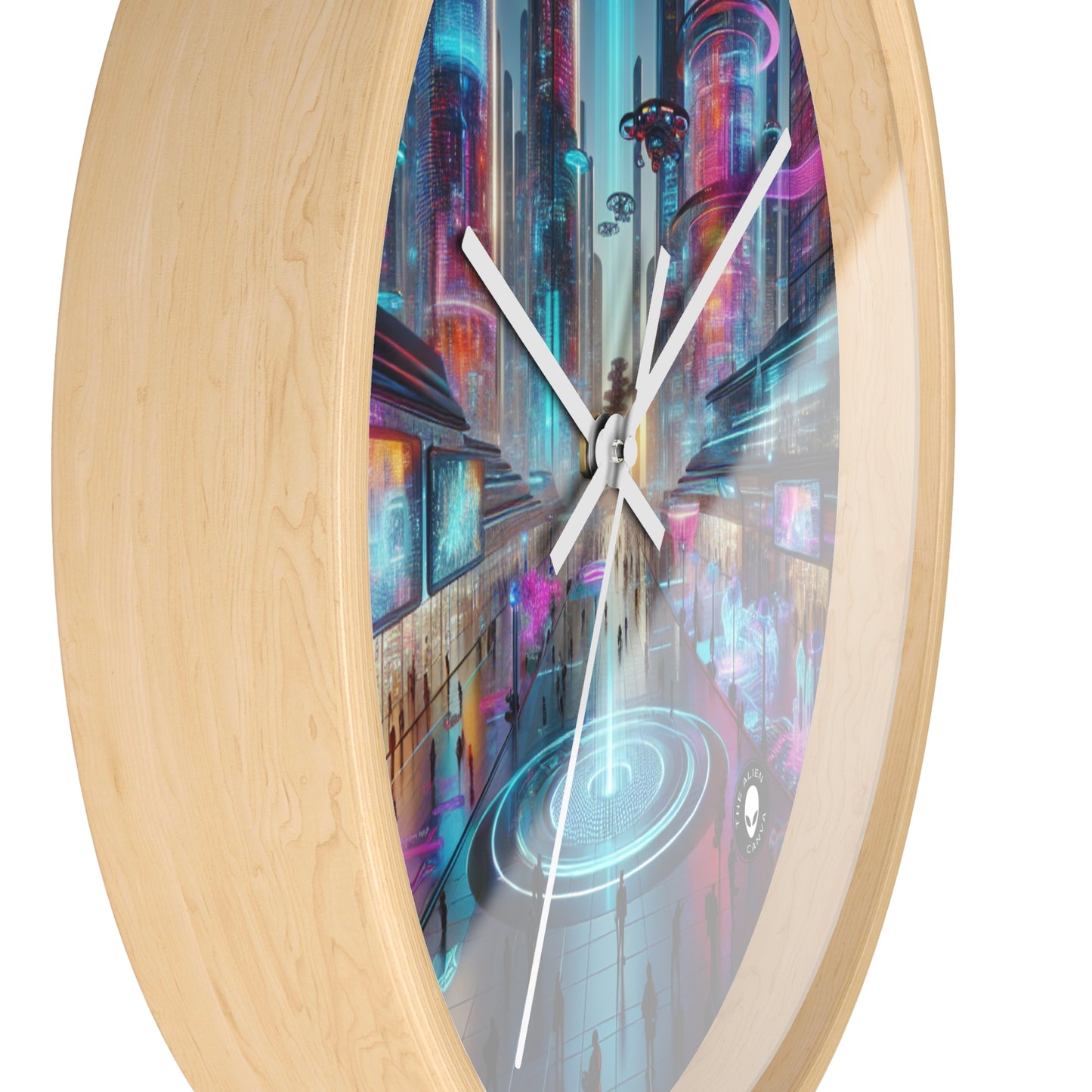 "Évolution numérique : une expérience artistique technologique" - The Alien Wall Clock Electronic Art