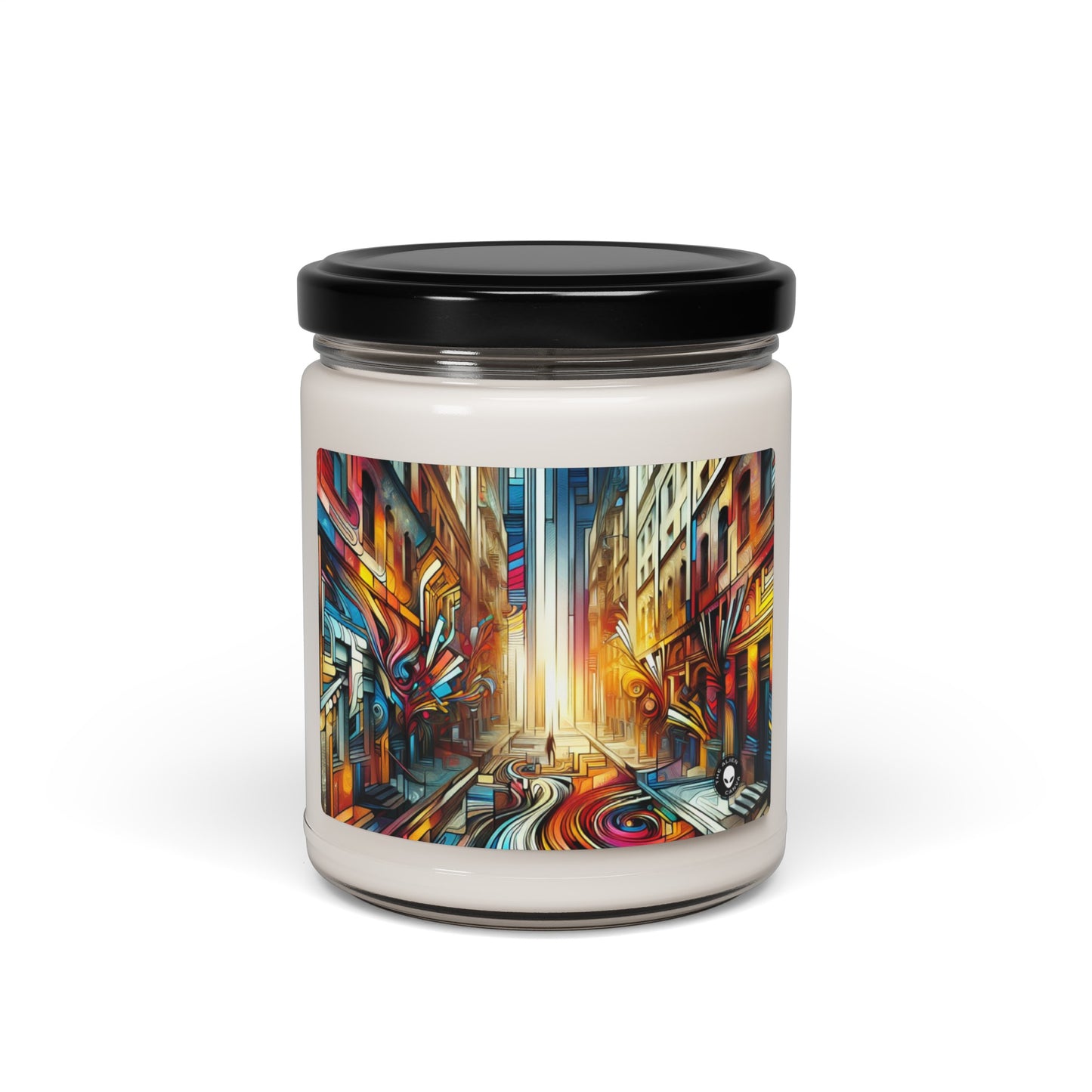 "Urban Ecosystem: A Graffiti Fusion" - The Alien Scented Soy Candle 9oz Graffiti Art