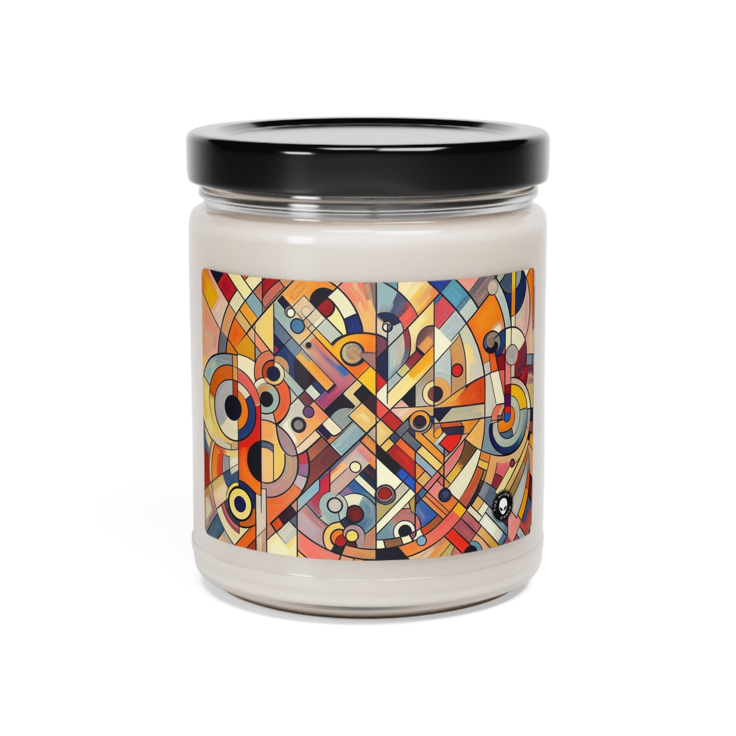 Chaos and Harmony: A Visual Dance - The Alien Scented Soy Candle 9oz Abstract Art