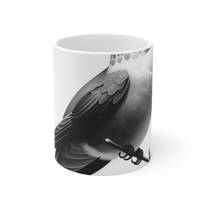 "Un moment mélodique" - La tasse en céramique Alien 11oz Style minimalisme