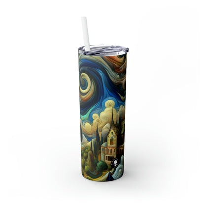 "Fusion of Aesthetics: Exploring Artistic Styles in Harmony" - The Alien Maars® Skinny Tumbler with Straw 20oz Stules