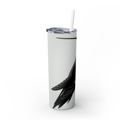 « Un moment mélodique » - The Alien Maars® Skinny Tumbler avec paille 20oz Style minimalisme