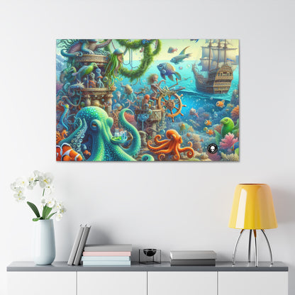 "Fiesta sous-marine" - La toile Alien