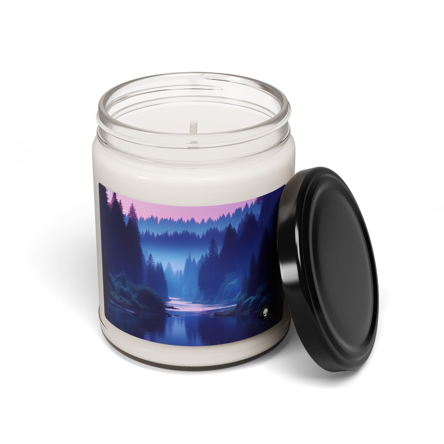 "Twilight Tranquility: Forest River Reflections" - The Alien Scented Soy Candle 9oz