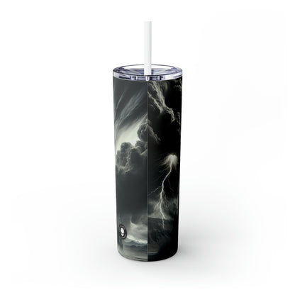 "Sauron's Shadow Tower" - The Alien Maars® Skinny Tumbler with Straw 20oz