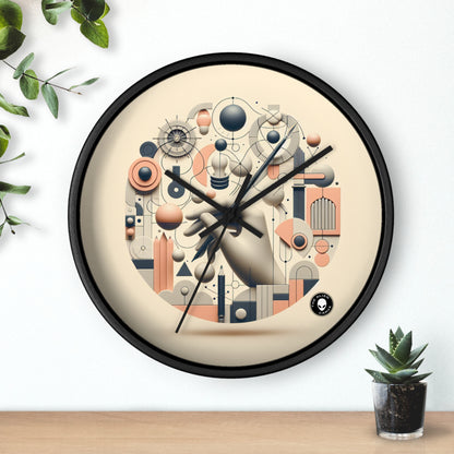 "Fusión tecnología-naturaleza: una exploración artística" - El arte conceptual del reloj de pared alienígena