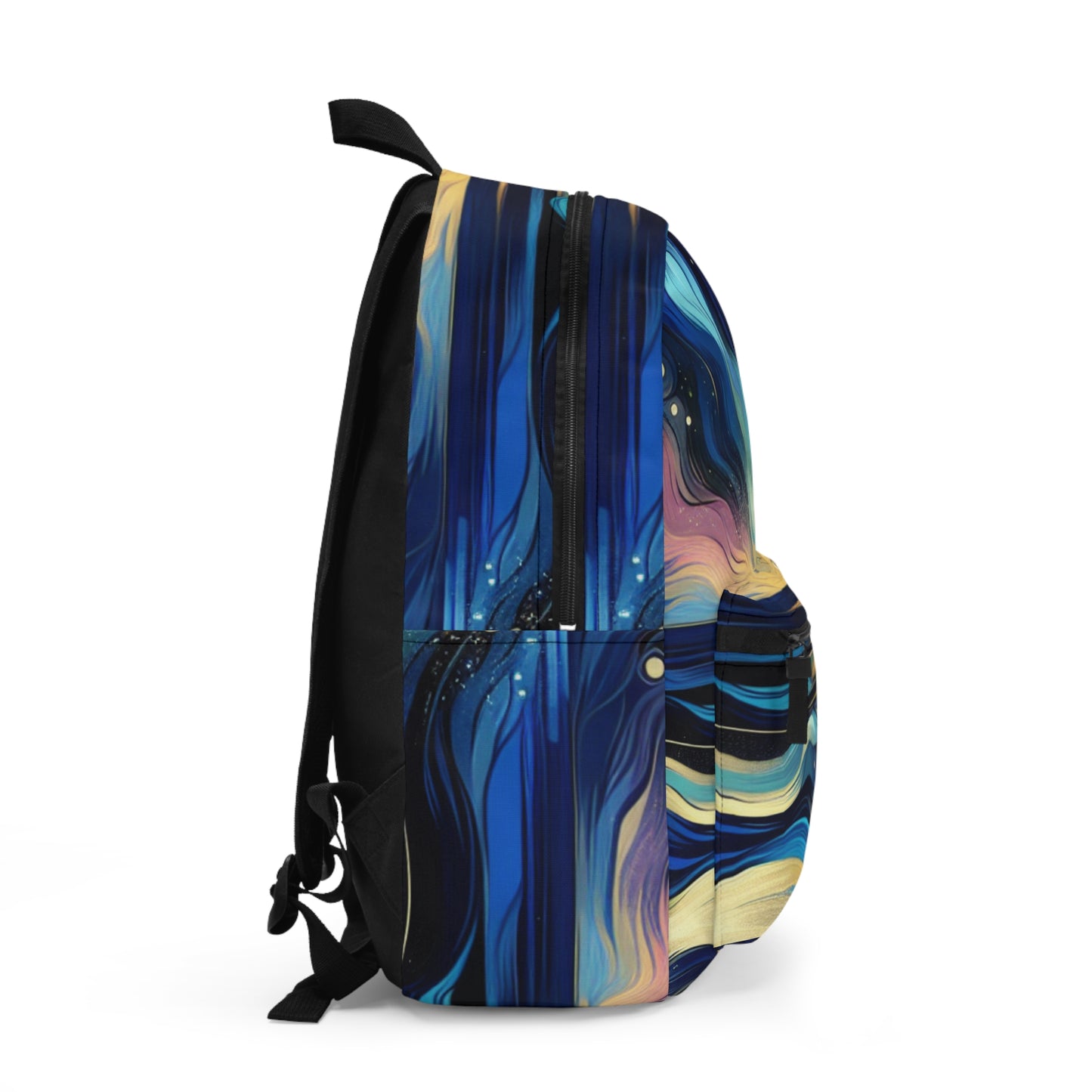 "Midnight Majesty: Abstract Ocean Reflections" - The Alien Backpack