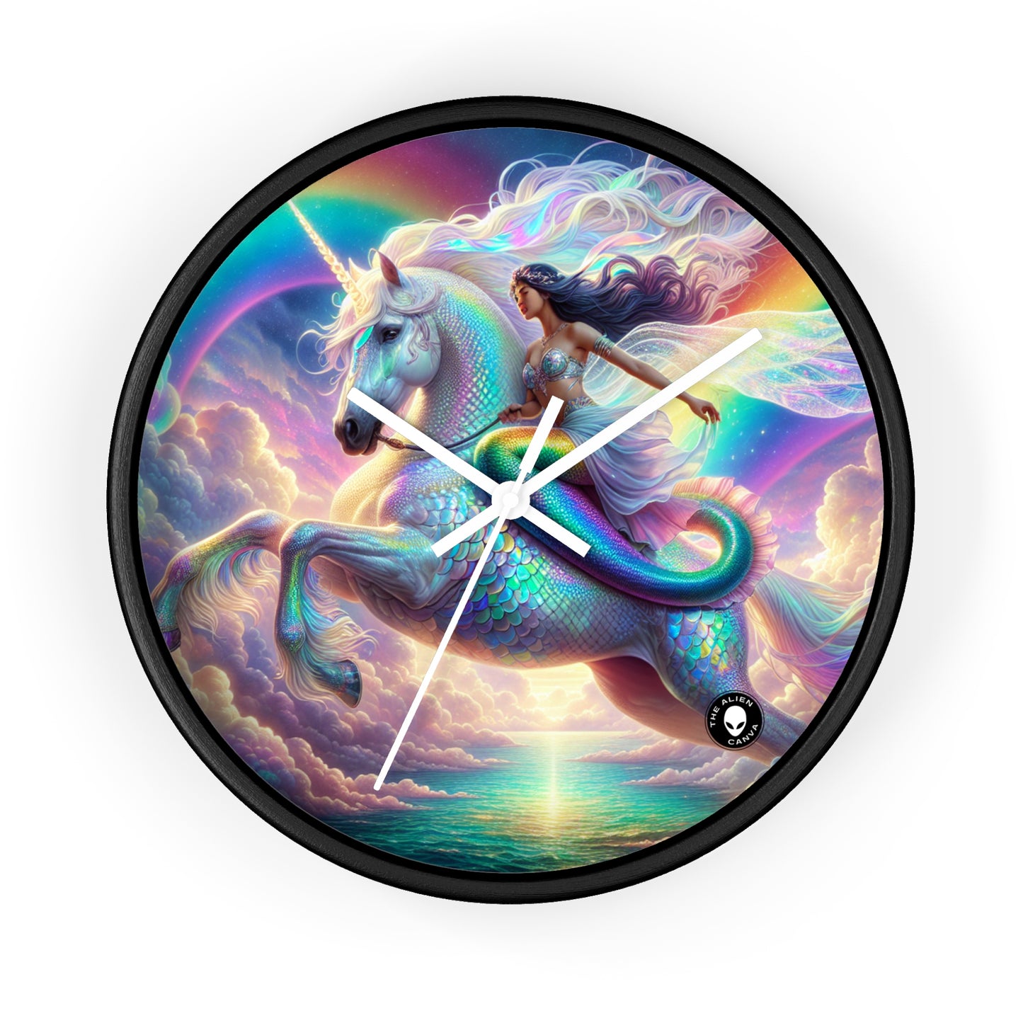 "Mermaid and Unicorn Adventure" - The Alien Wall Clock