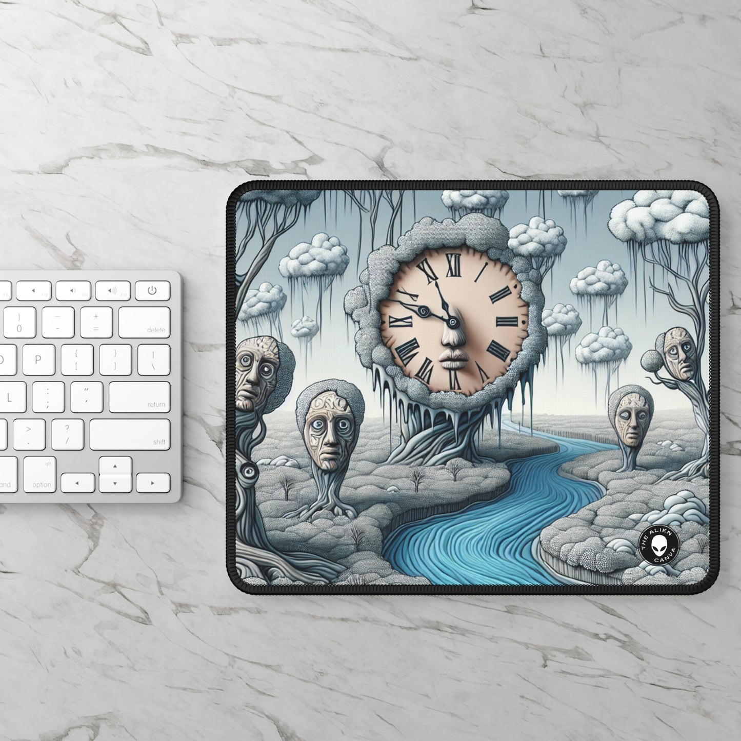 "Fantasy Wonderland: Where Time Bends and Trees Talk" - The Alien Gaming Mouse Pad