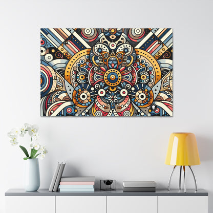 "Moroccan Mosaic Masterpiece" - The Alien Canva Pattern Art