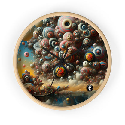 "Dreamscape Sojourn" - The Alien Wall Clock Surrealism