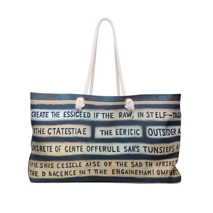 "Intersecting Realities: An Outsider Art Interpretation" - The Alien Weekender Bag Outsider Art