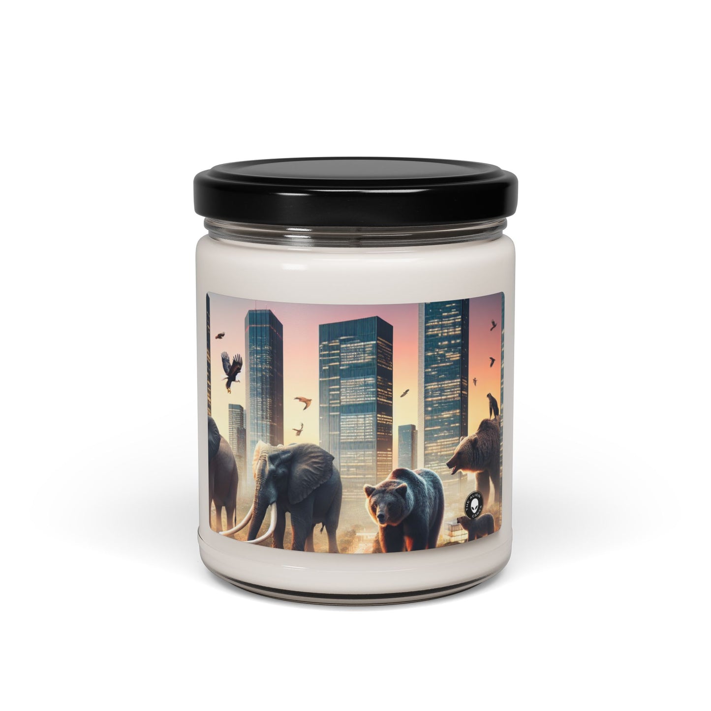 "Urban Zoology: A Surreal Cityscape" - The Alien Scented Soy Candle 9oz