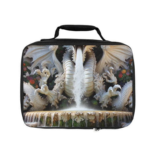 "Fontaine du dragon ardent : Cascade du paradis" - Le sac à lunch Alien style rococo