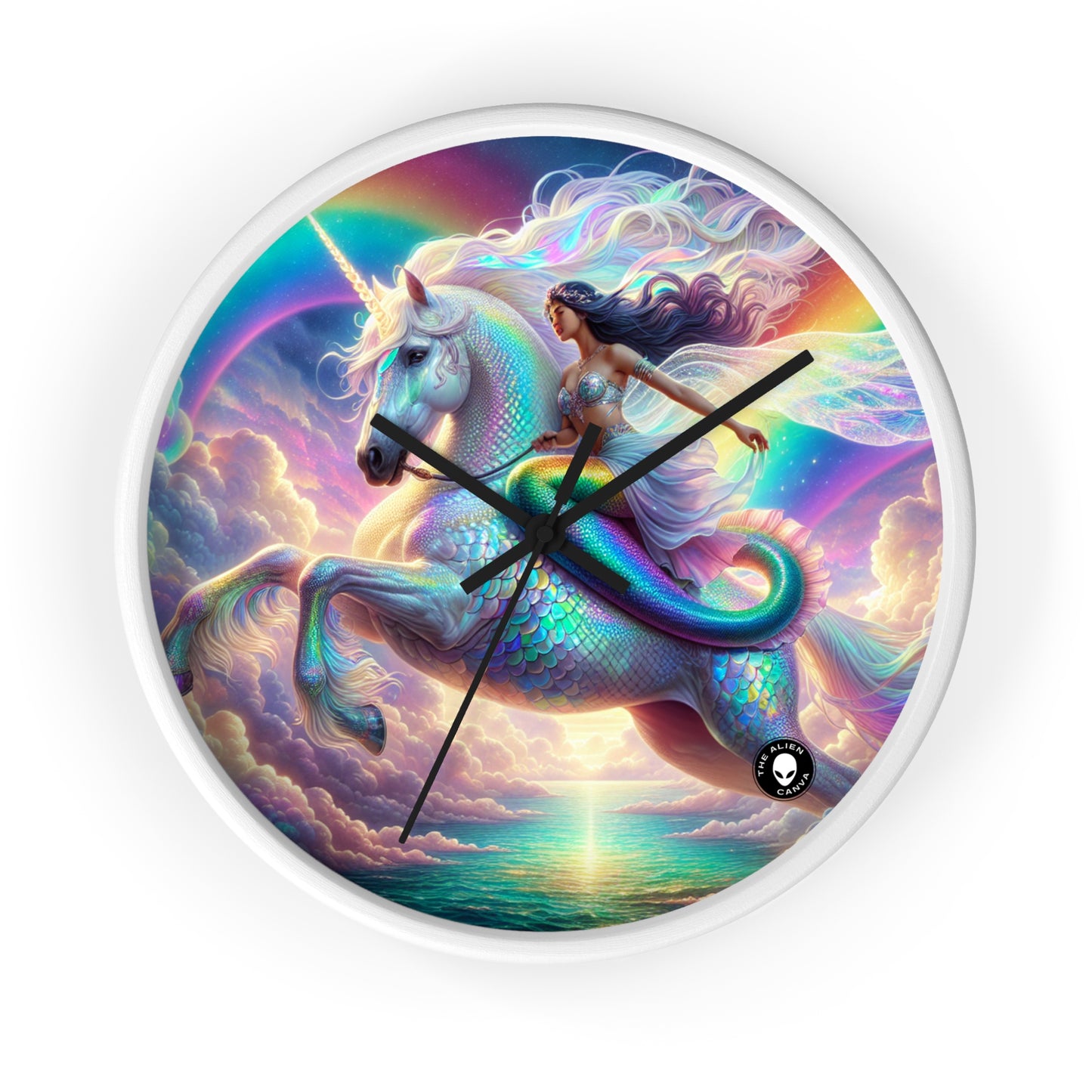 "Mermaid and Unicorn Adventure" - The Alien Wall Clock