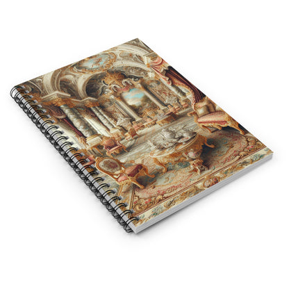 "Enchanted Court Symphony" - The Alien Spiral Notebook (Ruled Line) Baroque Style