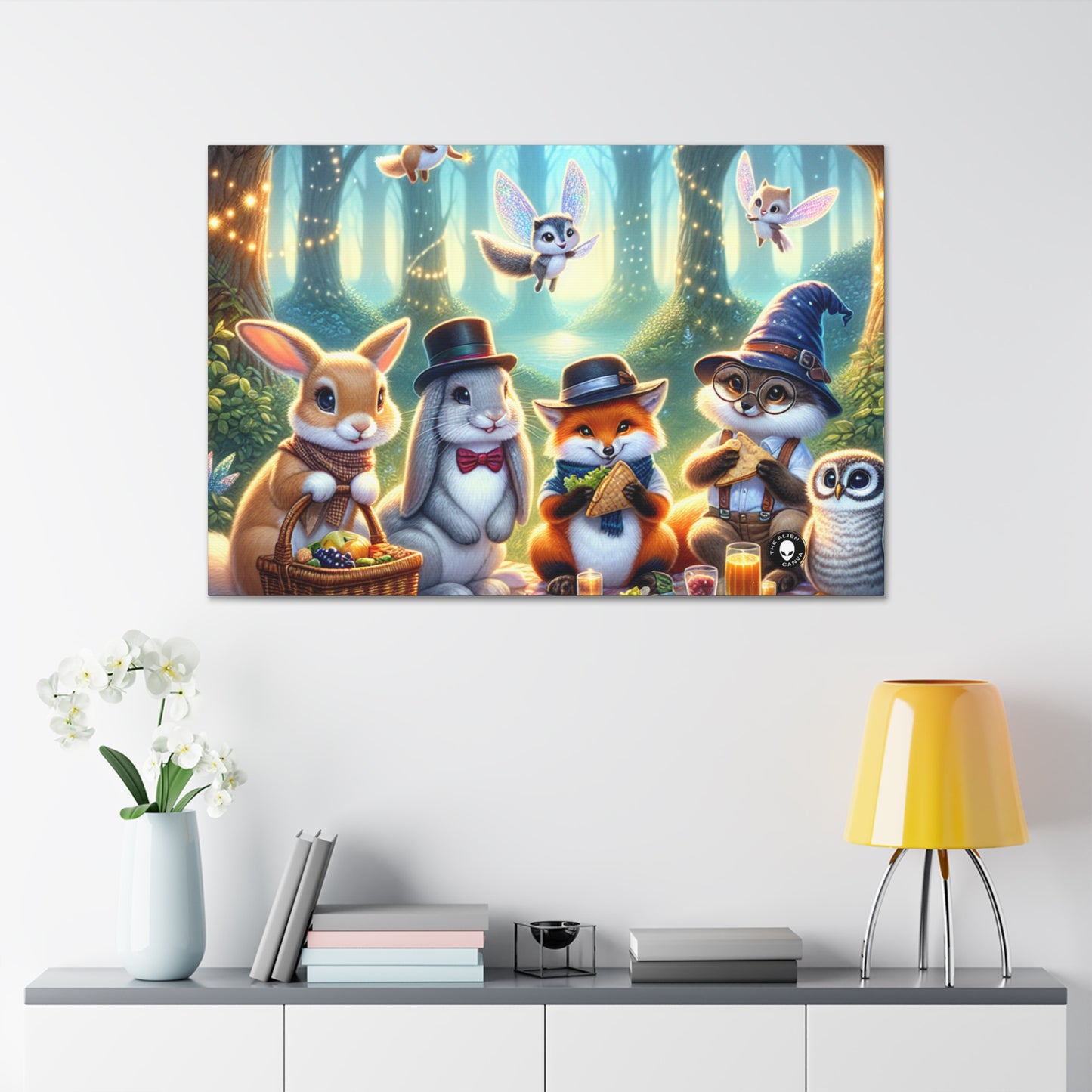 "Hats Off in the Enchanted Forest" - The Alien Canva