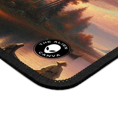 "Whispers of Love in the Enchanted Forest" - The Alien Gaming Mouse Pad Romanticism