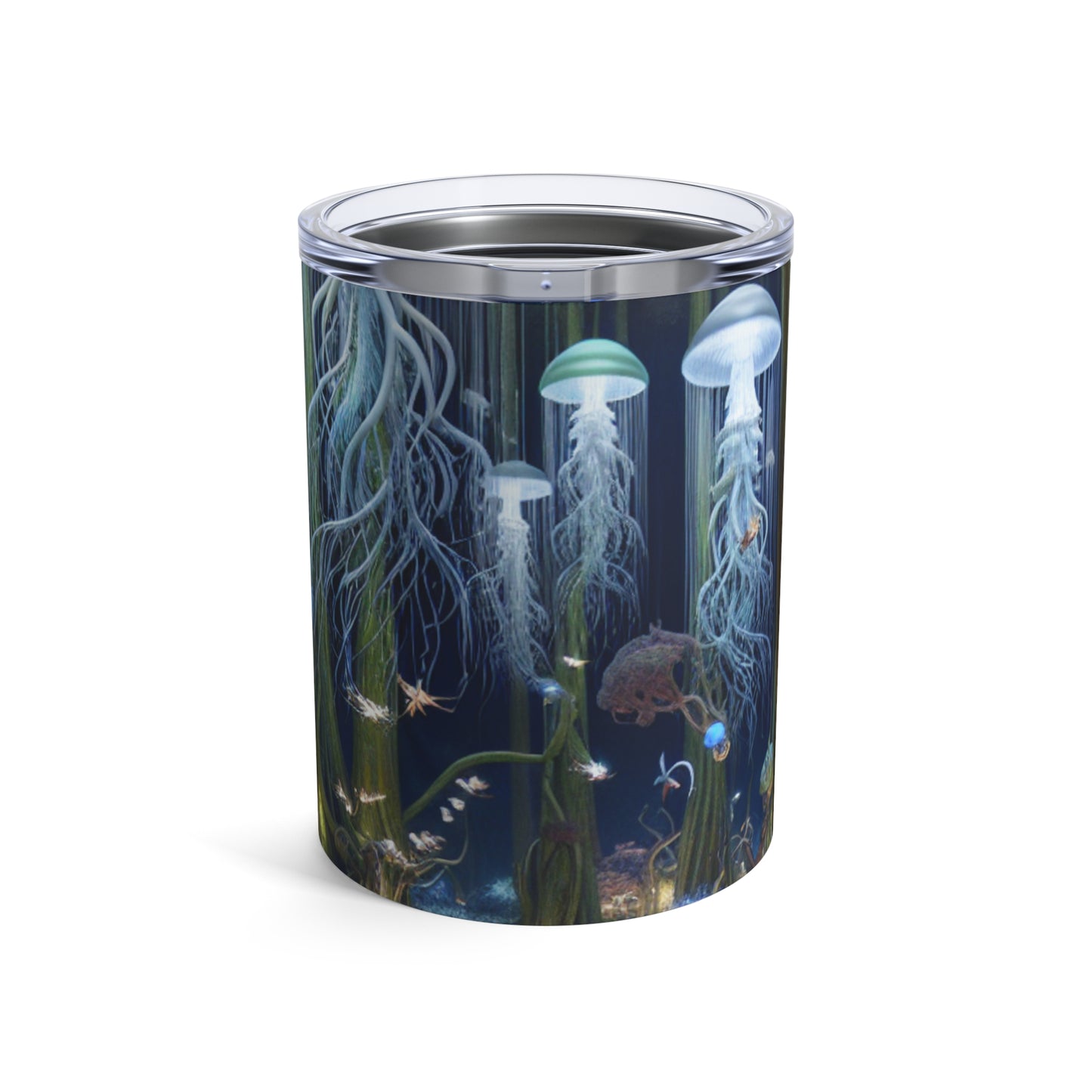 "Jellyfish Grove: Un bosque de fantasía luminiscente" - The Alien Tumbler 10oz