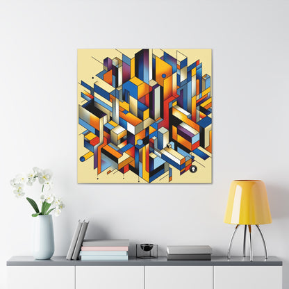 "Metropolis Pulse" - Le Cubo-Futurisme Alien Canva