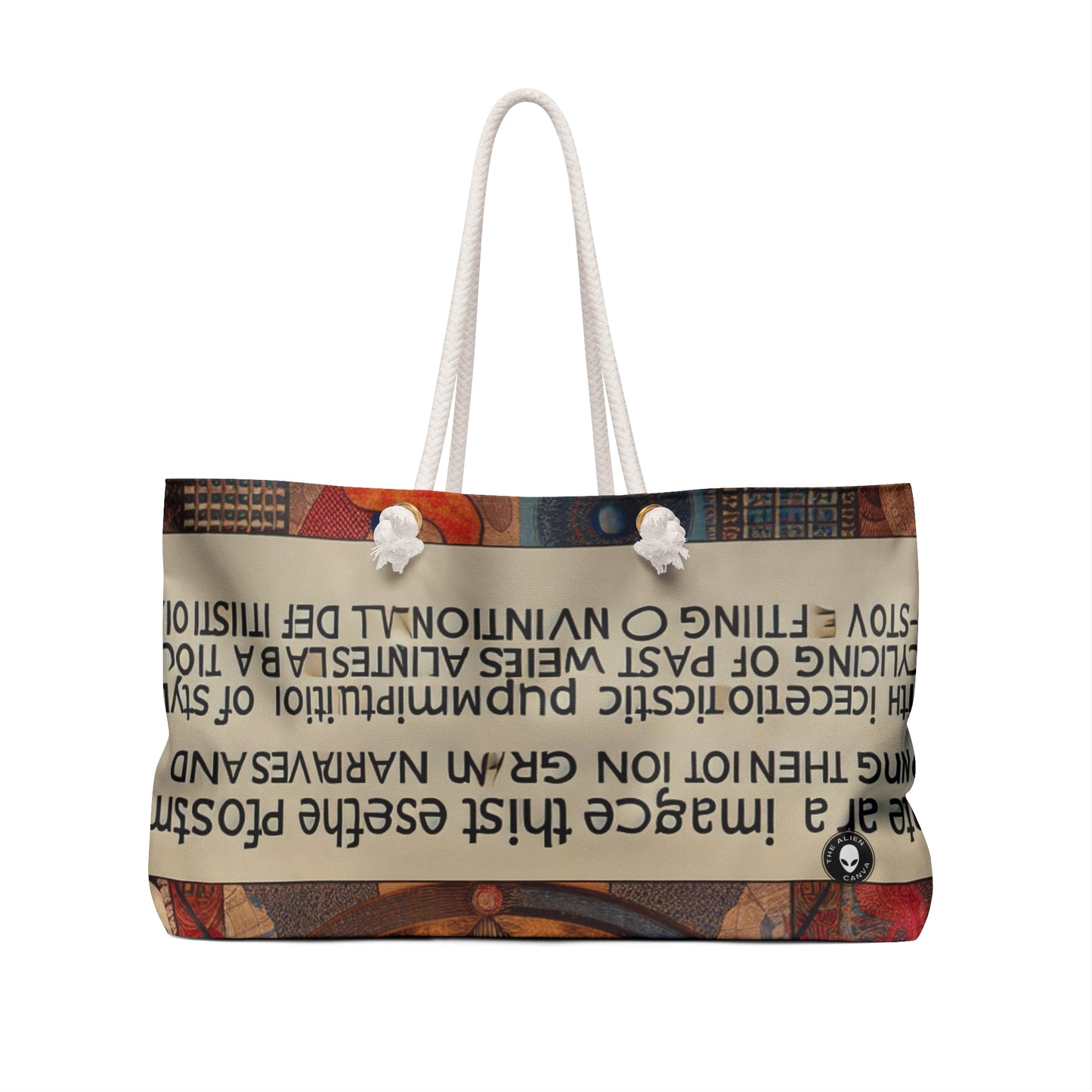 "Digital Chaos: A Postmodern Collage" - The Alien Weekender Bag Postmodern Art