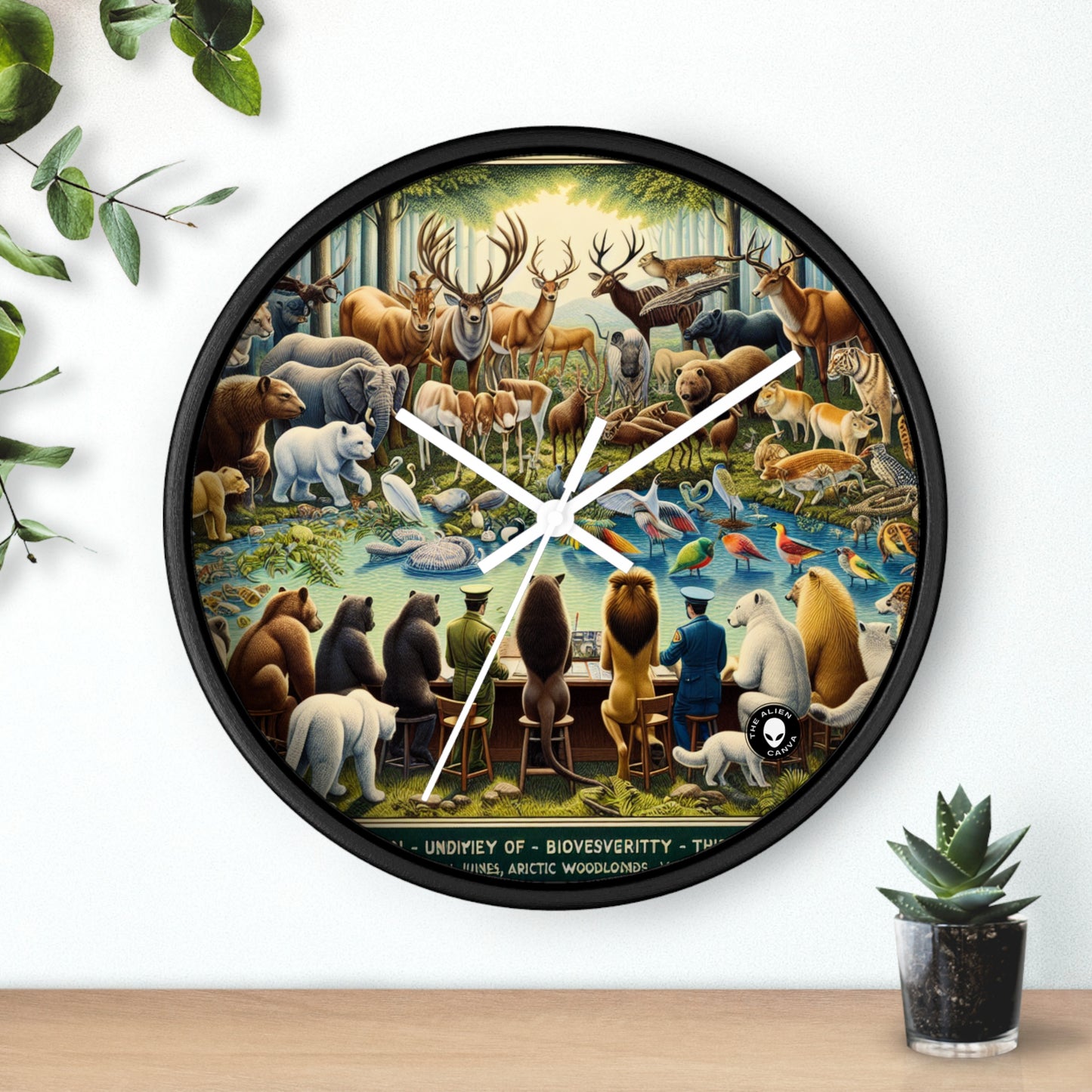 "United Wildlife: Guardians of Gaia" - The Alien Wall Clock