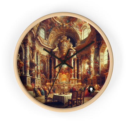 "Masquerade Majesty: A Regal Baroque Ballroom" - The Alien Wall Clock Baroque