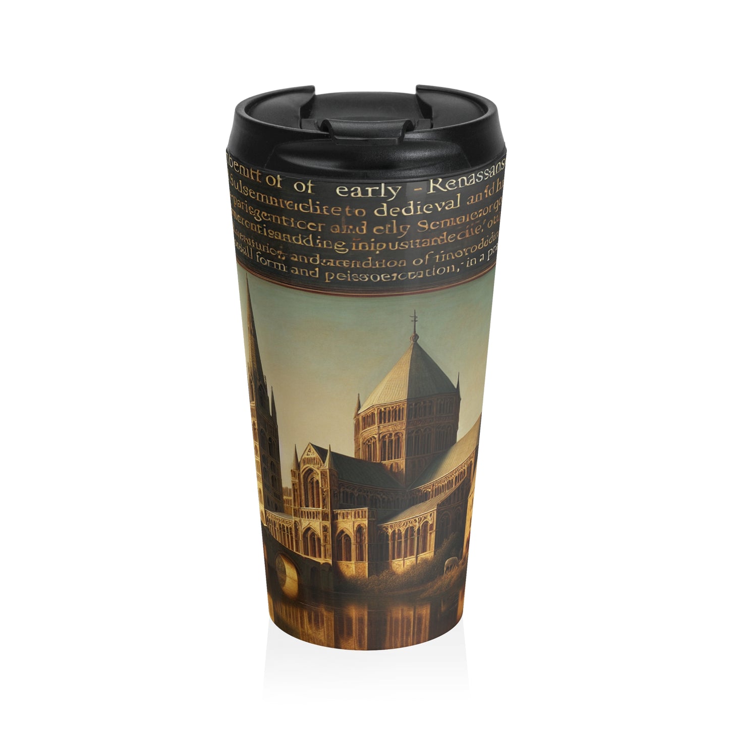 "Intellectual Discourse in the City Square" - The Alien Stainless Steel Travel Mug Proto-Renaissance